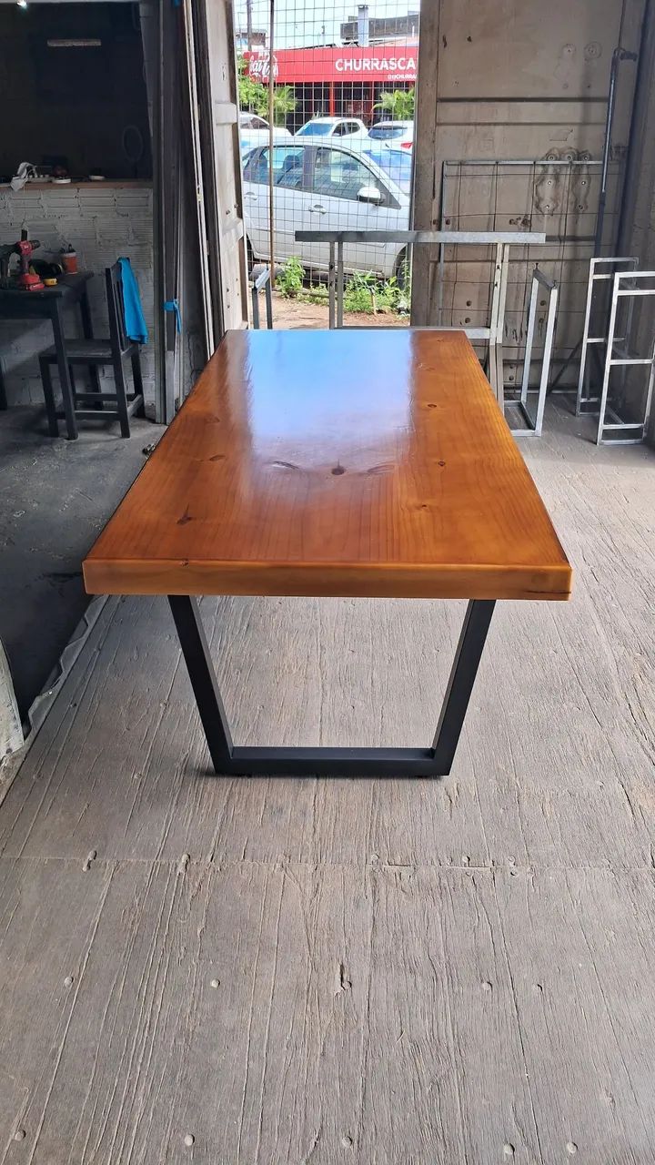 Mesa de jantar estilo industrial 3mt - Foto 2