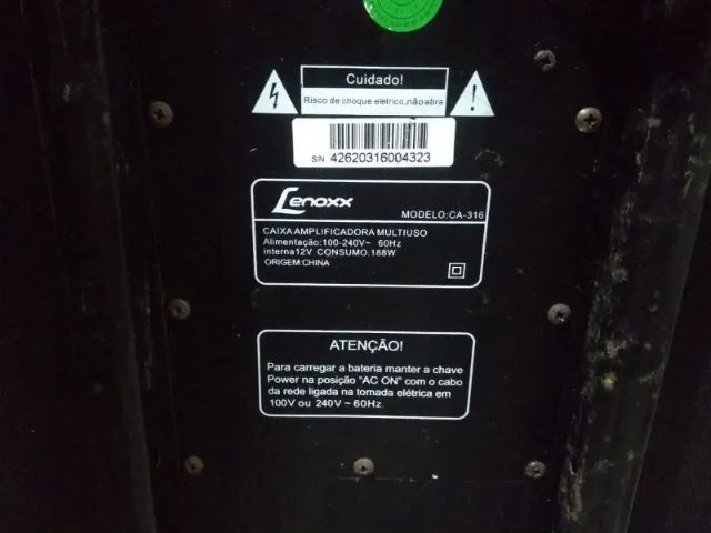 CAIXA AMPLIFICADA  LENOXX AC-316 200WATTS USADA - Foto 4