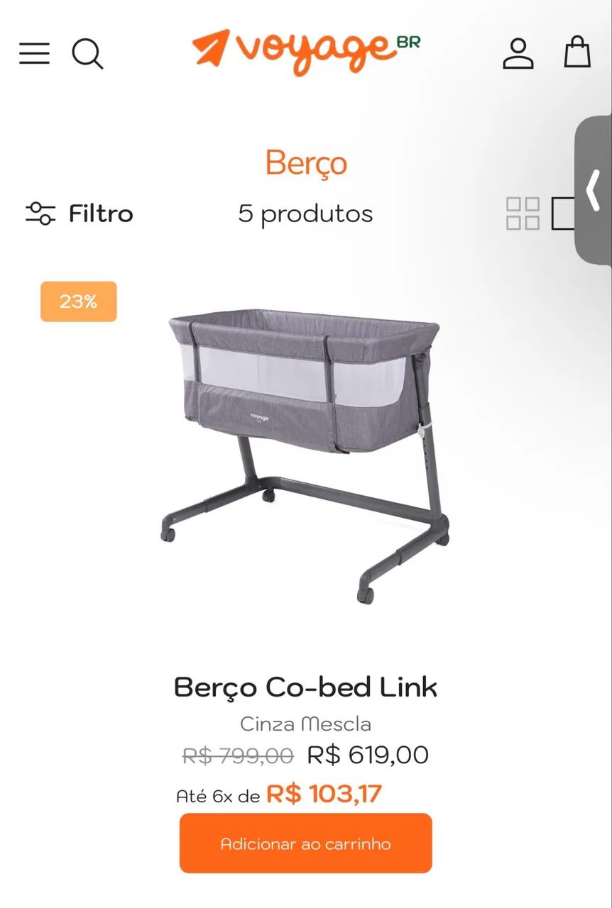 Berço acoplado Voyage - Foto 4