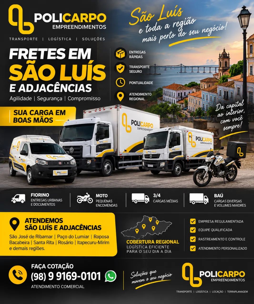 Frete - Transporte / Logística e Armazenagem 