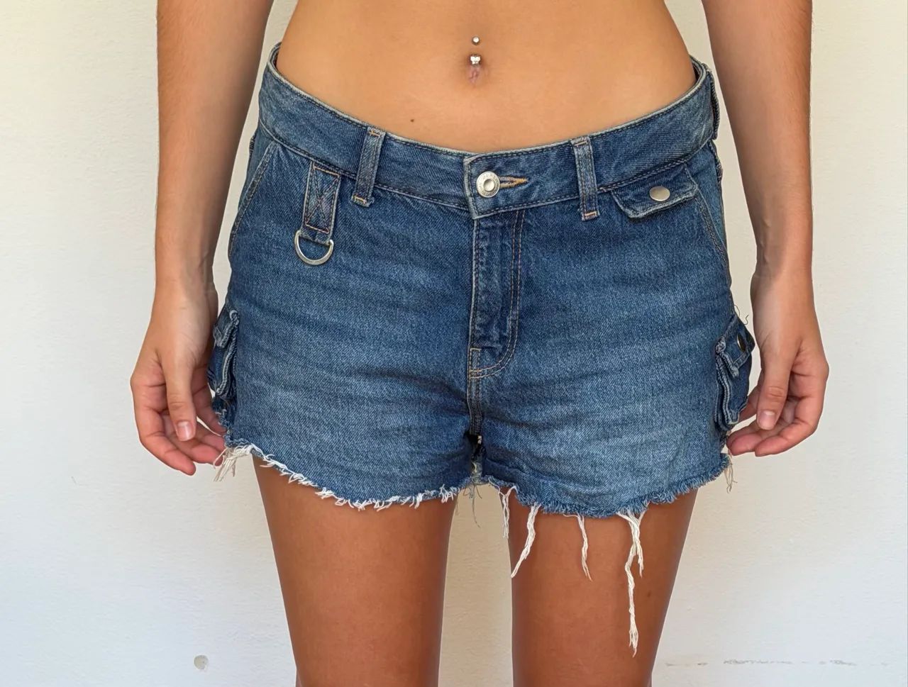 Short azul BERSHKA - Foto 5