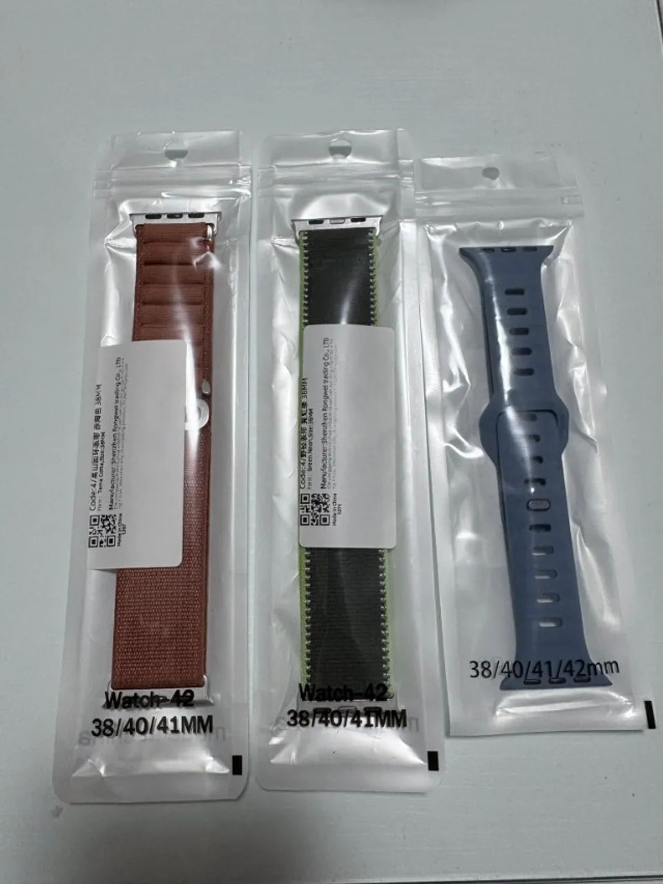 KIT de Pulseiras Apple Watch 38-40-41-S10-S11-42mm (Silicone, Trail Loop e Alpine Loop)