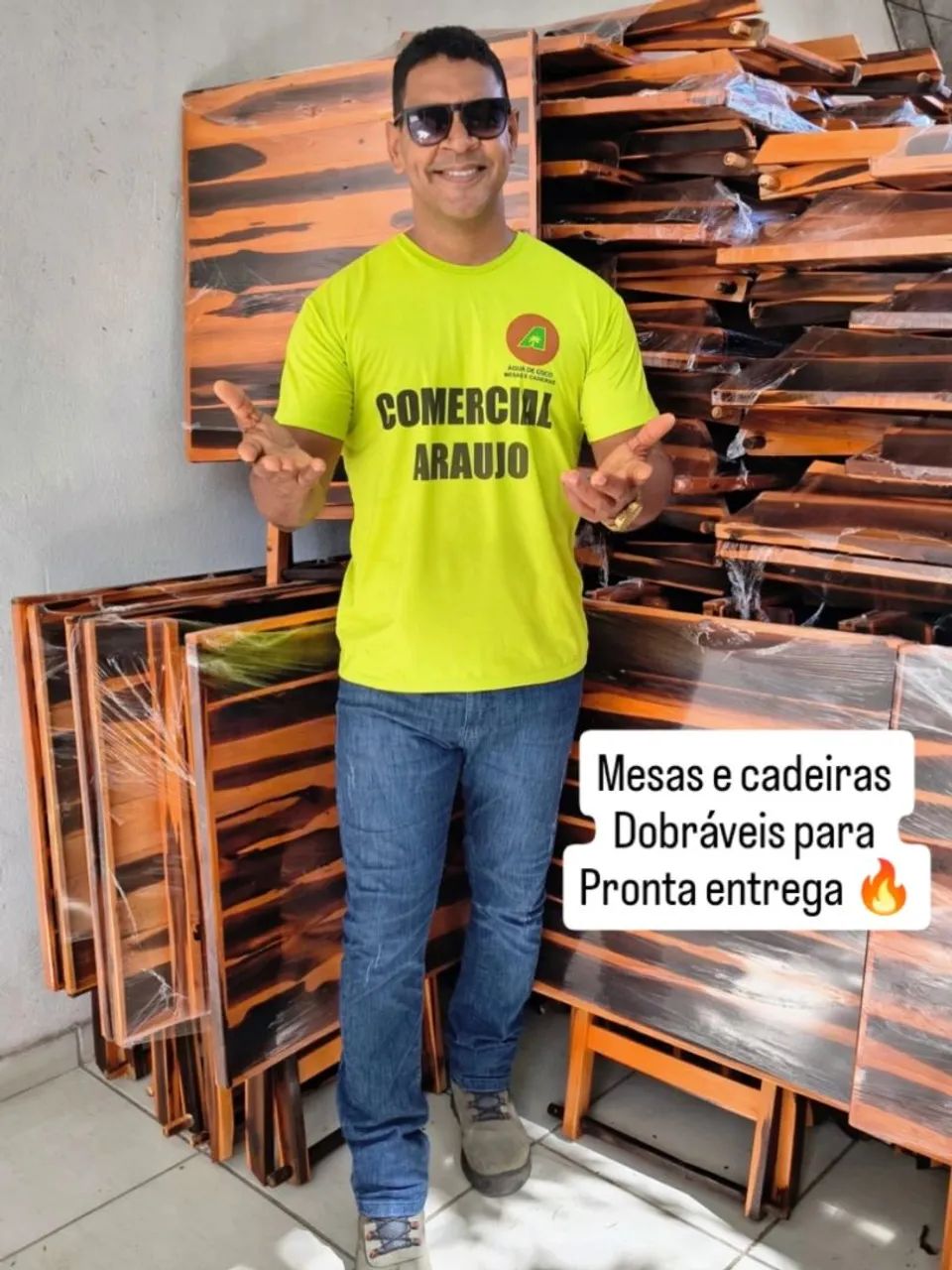 Mesas e cadeiras dobráveis atacado e varejo  - Foto 4