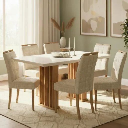 Sala mesa de jantar 6 cadeiras 