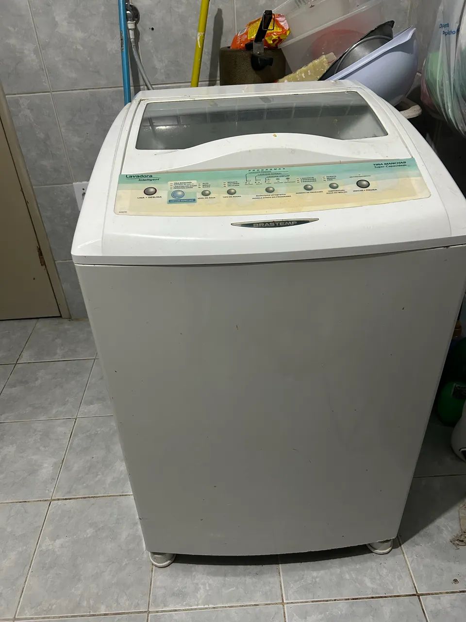 Maquina de lavar com defeito, simples