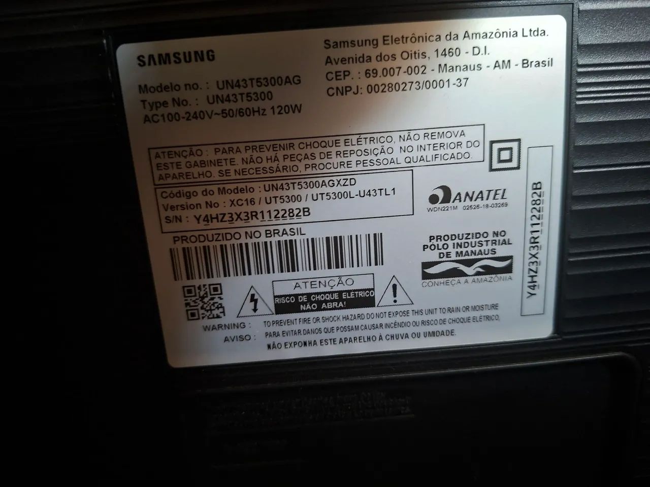 Vendo televisão 43 polegadas Samsung com defeito  - Foto 4