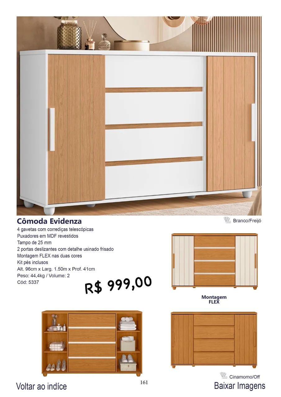 Cômoda evidenza  grande 
