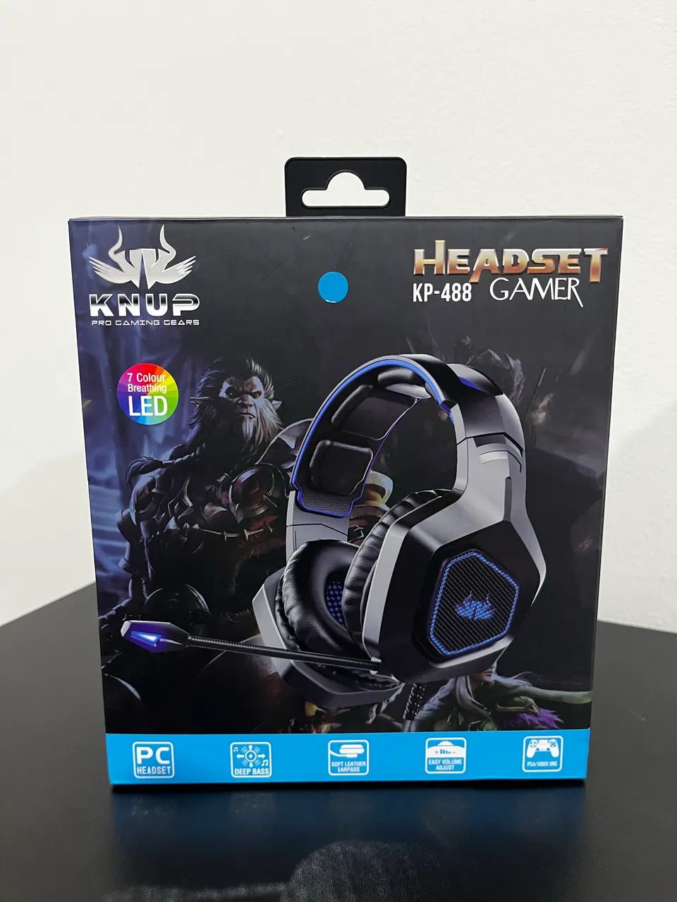 Headset gamer com led KNUP