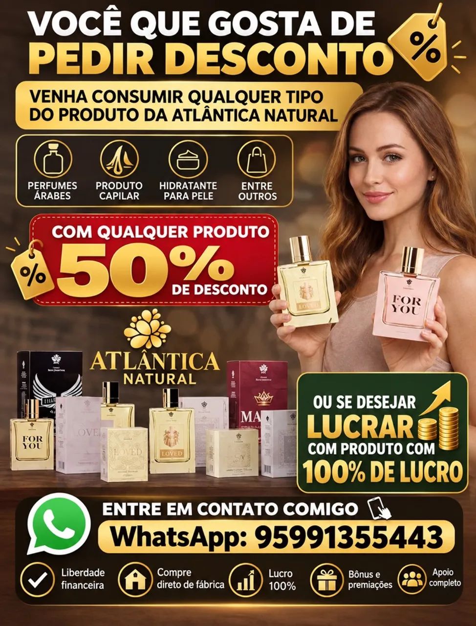 Qualquer produto por 50% 