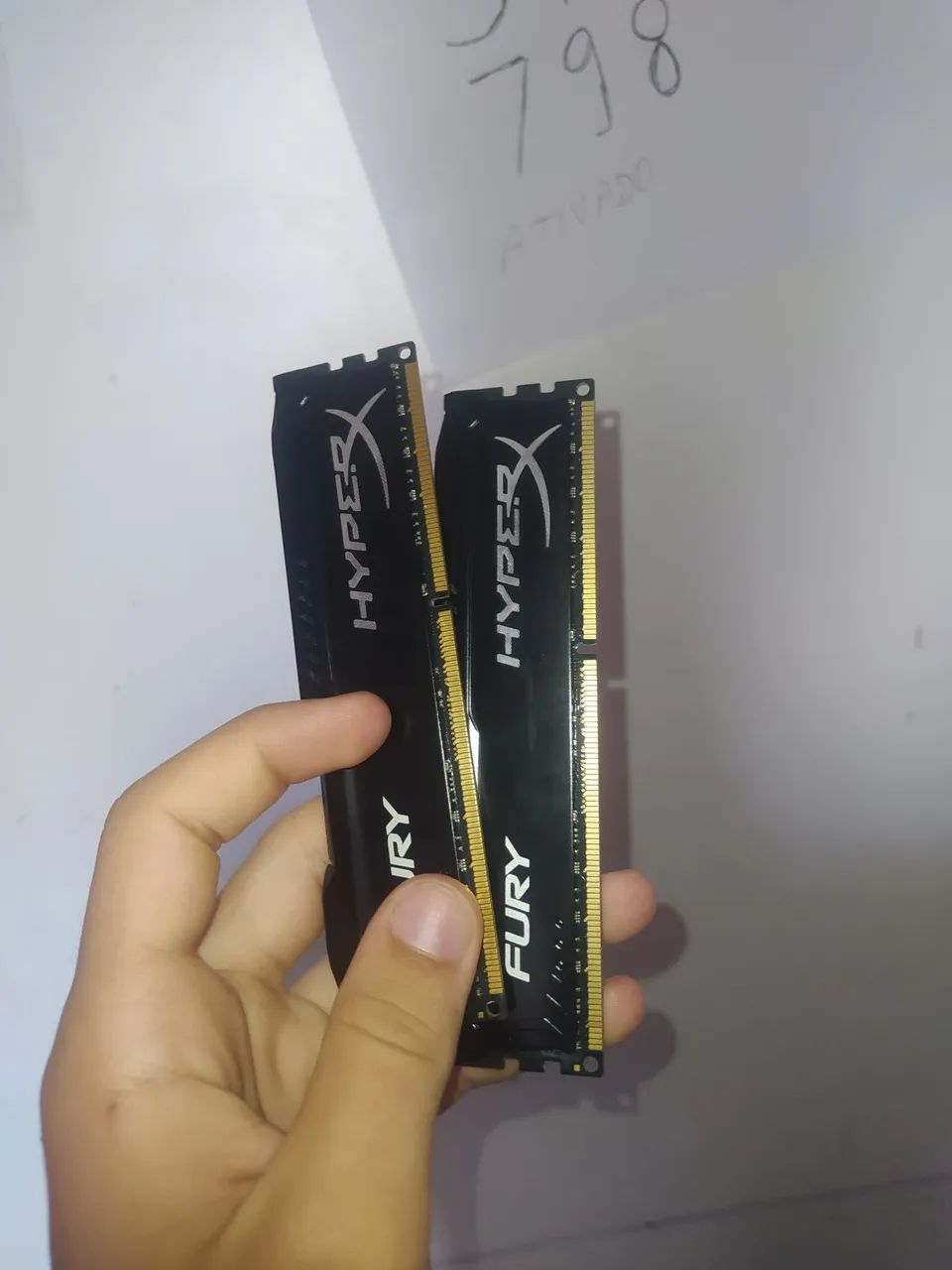 Troco Memória Ram DDR3 8GB dois pentes por 4 memória ram de 4GB - Foto 3