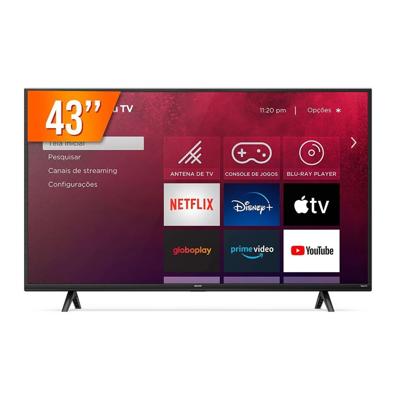Tv Roku 43 polegadas semi nova
