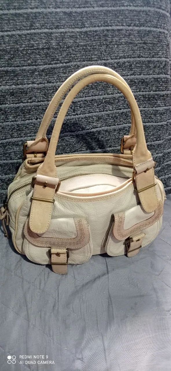 Bolsa vintage em couro Arezzo 