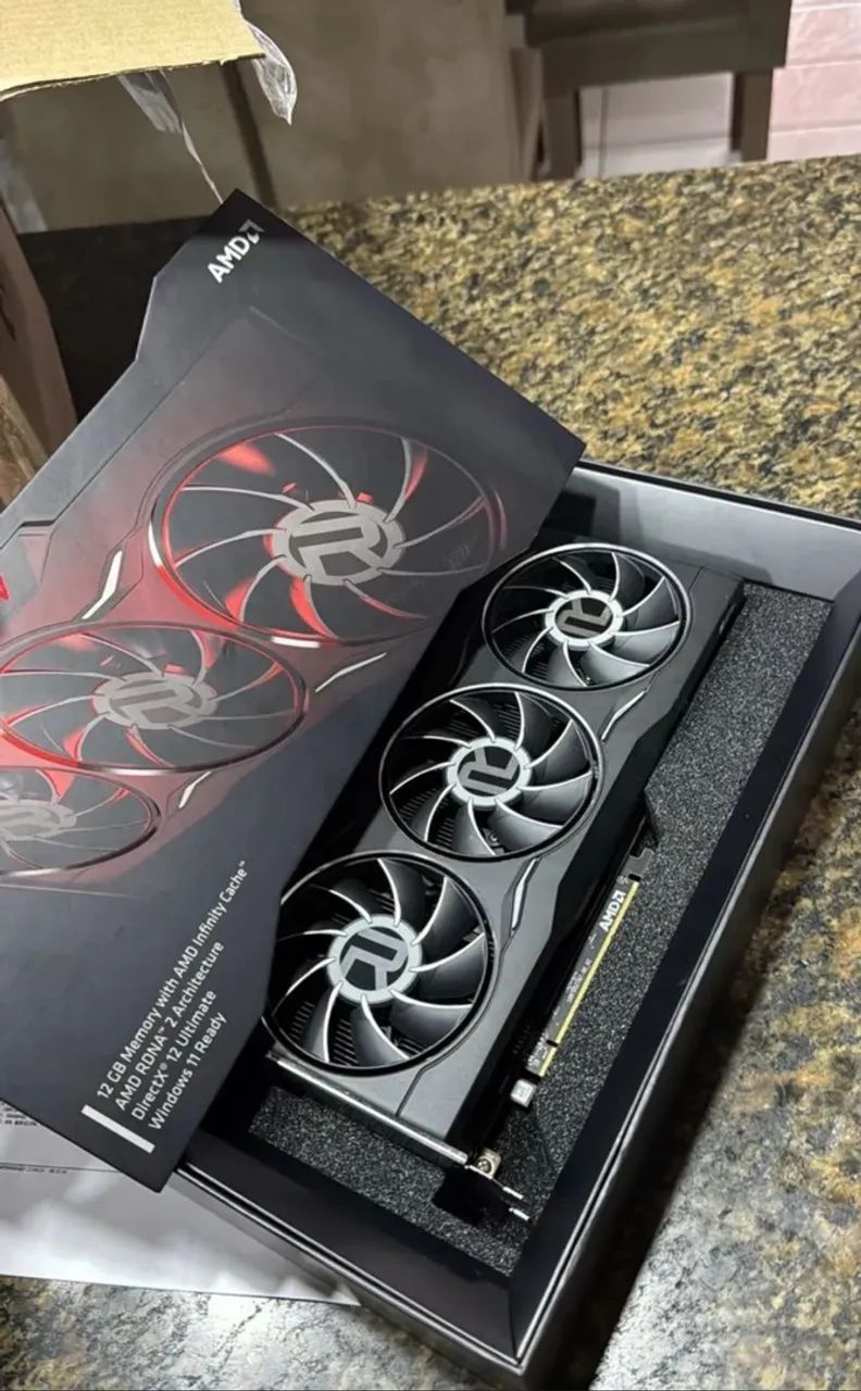 Placa de vídeo AMD Rx 6750xt radeon 12gb