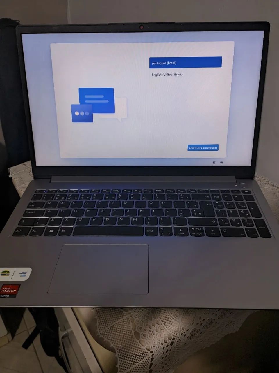 Vendo notebook Lenovo IdeaPad 15,6 polegadas, em ótimo estado, pouco uso - Foto 3
