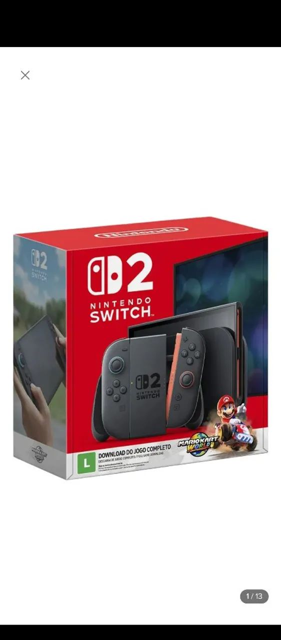 Nintendo switch 2 4600 novo parcelado no cartao - Foto 2
