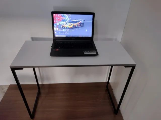 Mesa de escritório NOVA Estilo Industrial Multiuso para Notebook Computador Estudo Birô