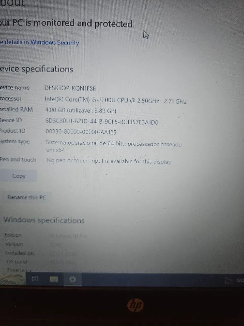 Vendo notbook  hp pavilion Q188 defeito - Foto 2