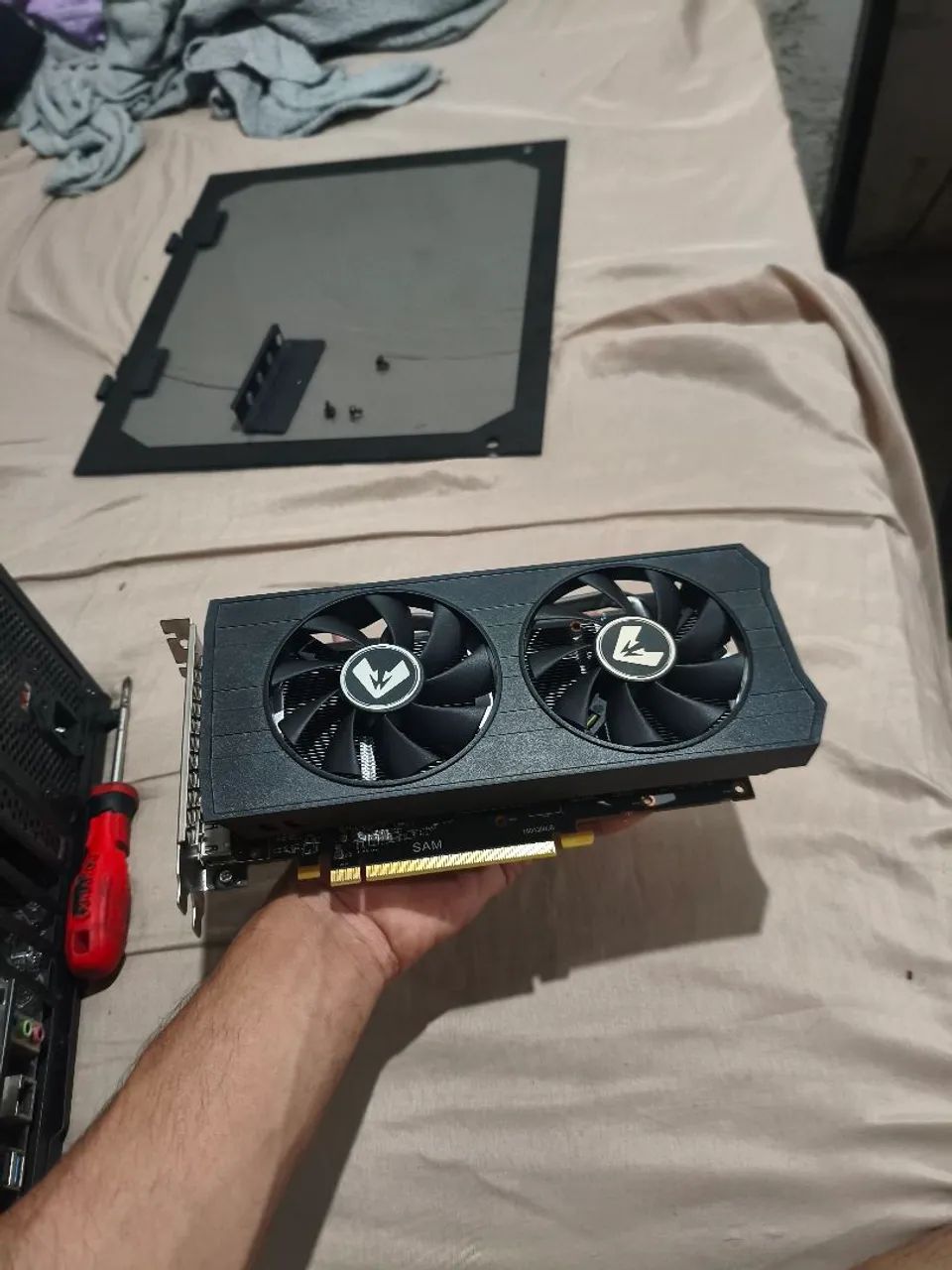 Placa de vídeo RX 580 8gb (Com defeito / Para concerto ou peças )