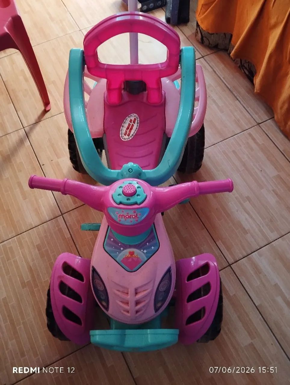 2 motocas infantil menina  - Foto 2