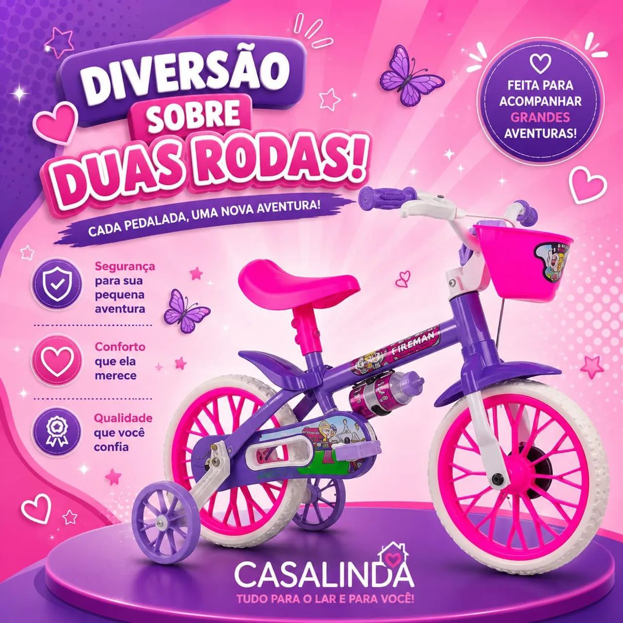 Bicicletas infantil aro 12 - Foto 3
