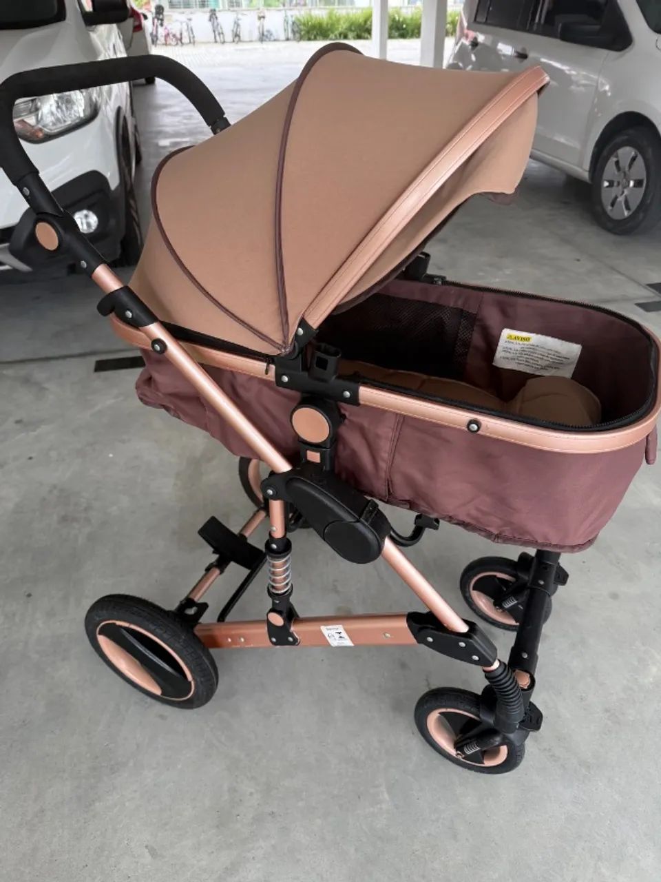 carrinho de bebê moisés 3 em 1 - Foto 3
