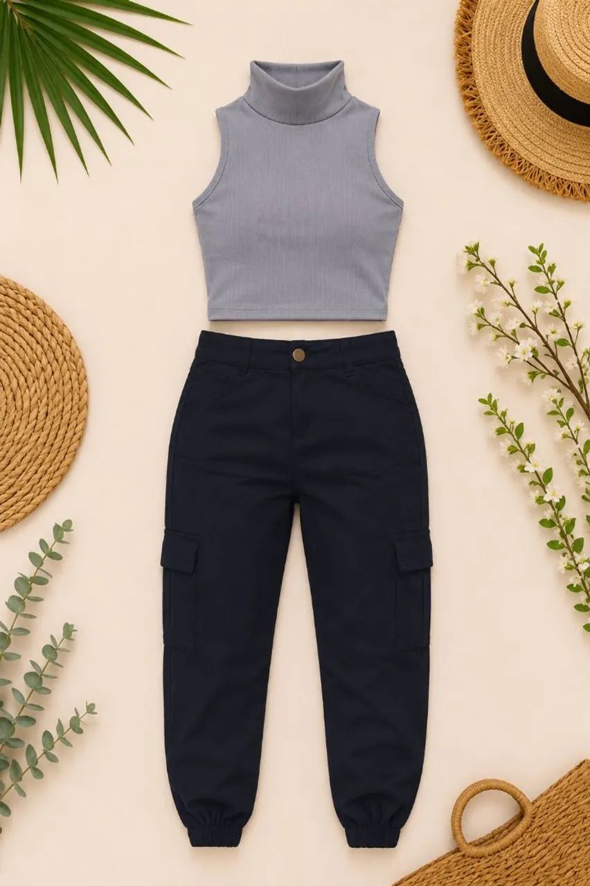 Saia mid calça jogger e cropped  - Foto 3