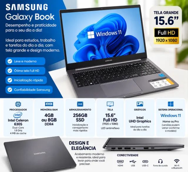 Notebook Samsung INTEL CELERON - Foto 5