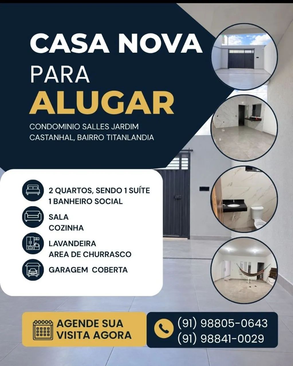 CASA NOVA - ALUGUEL 