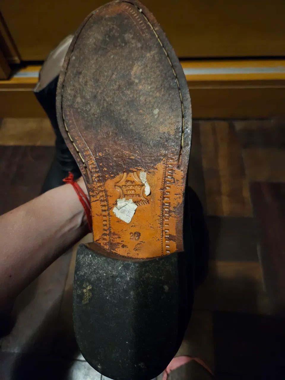 Bota de couro preta - Foto 3