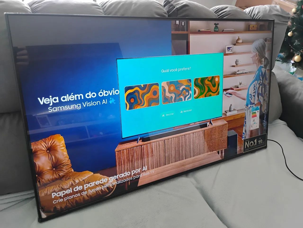 TV Samsung 50" UHD 4K DU7700 (Nova) - Foto 3