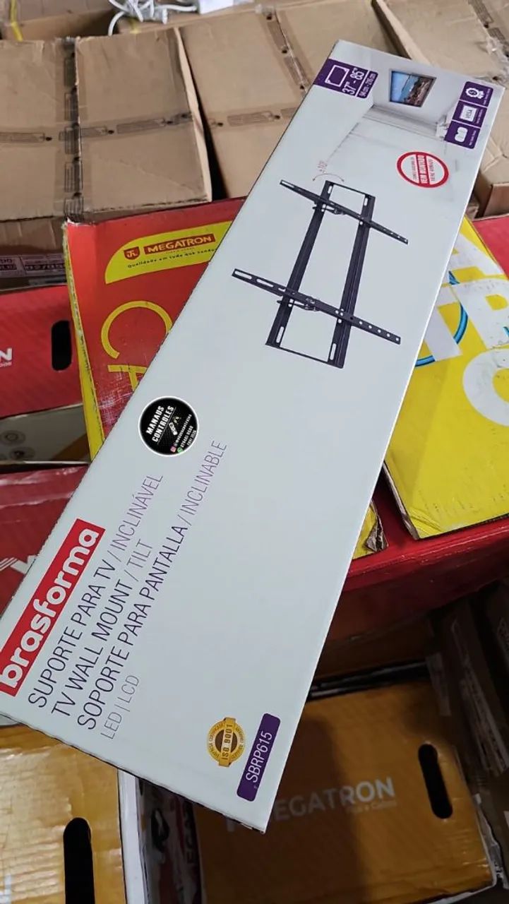 Suporte para Tv Fixo Brasforma até 85 Polegadas com opção de Inclinação 