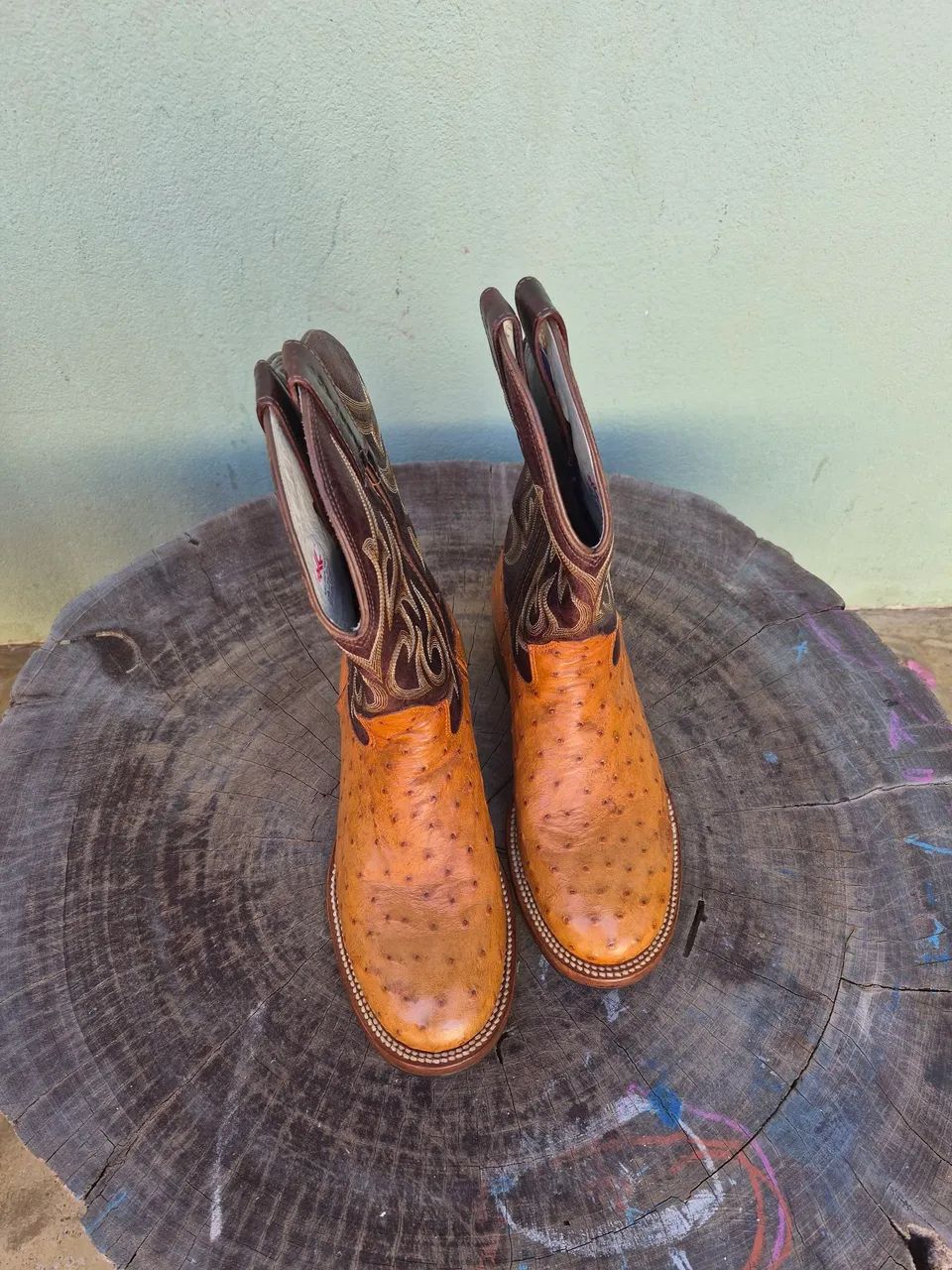 Bota goyazes avestruz 39 - Foto 2