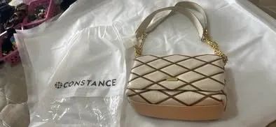 ? BOLSA CONSTANCE OFF WHITE E MARROM ? R$ 200 - Foto 2