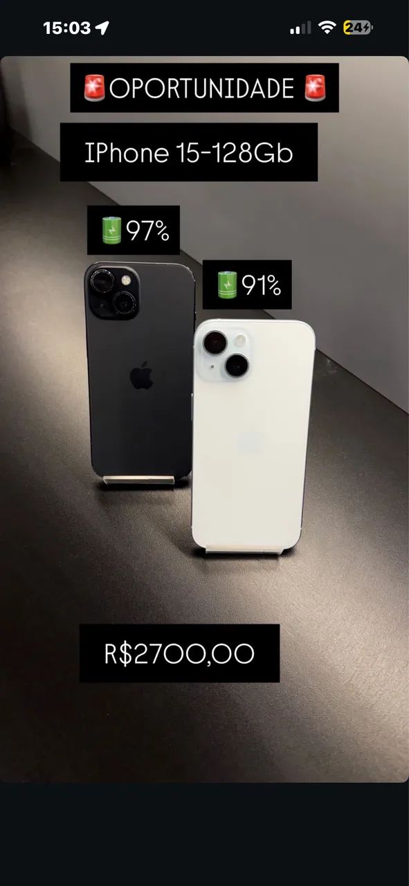 iPhone 15 - Celulares e Smartphones - Ferrazópolis, São Bernardo