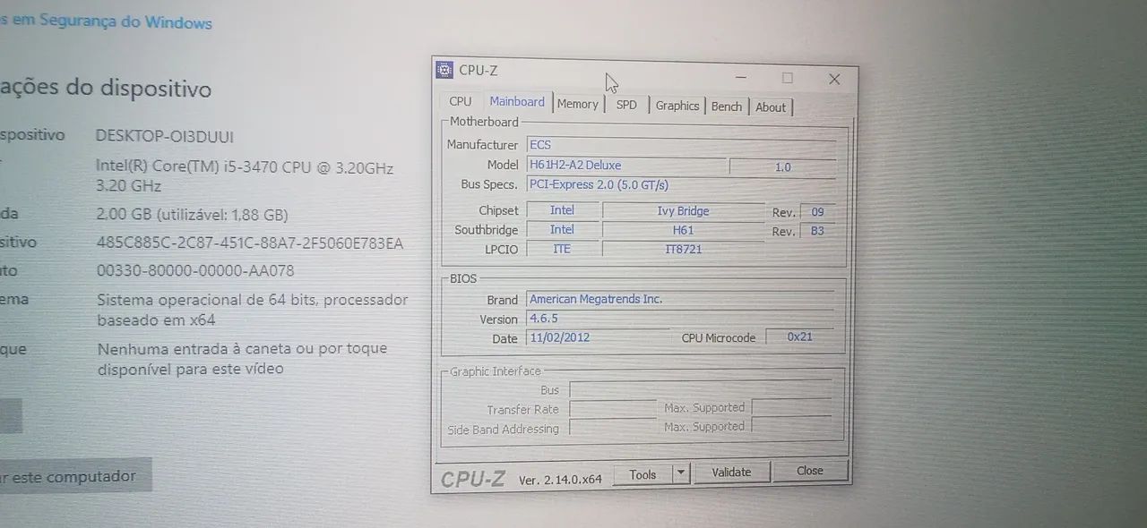Placa mãe + core i5 3470 - Foto 3