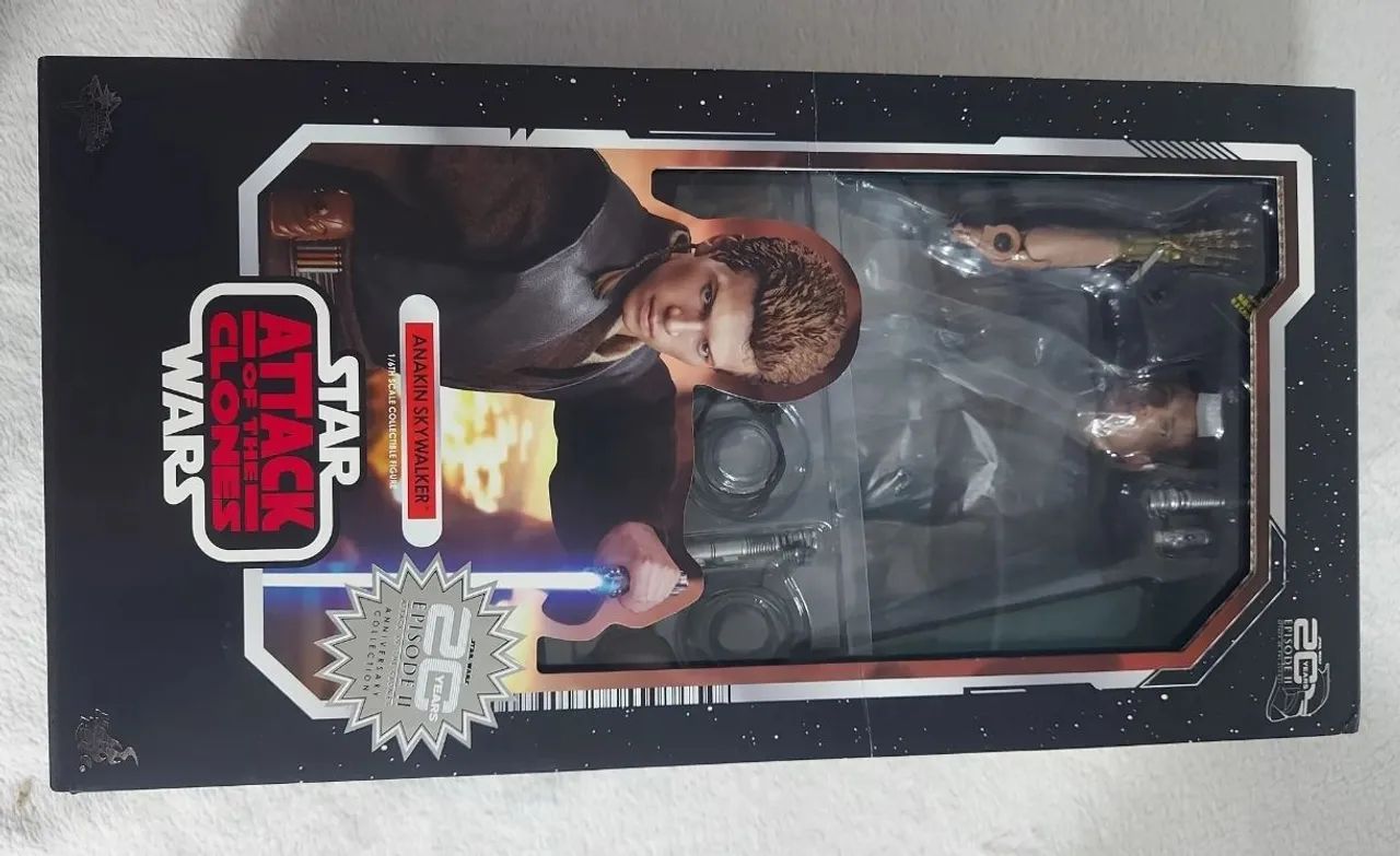 Hot toys Anakin Skywalker star Wars Jedi Master ataque dos clones
