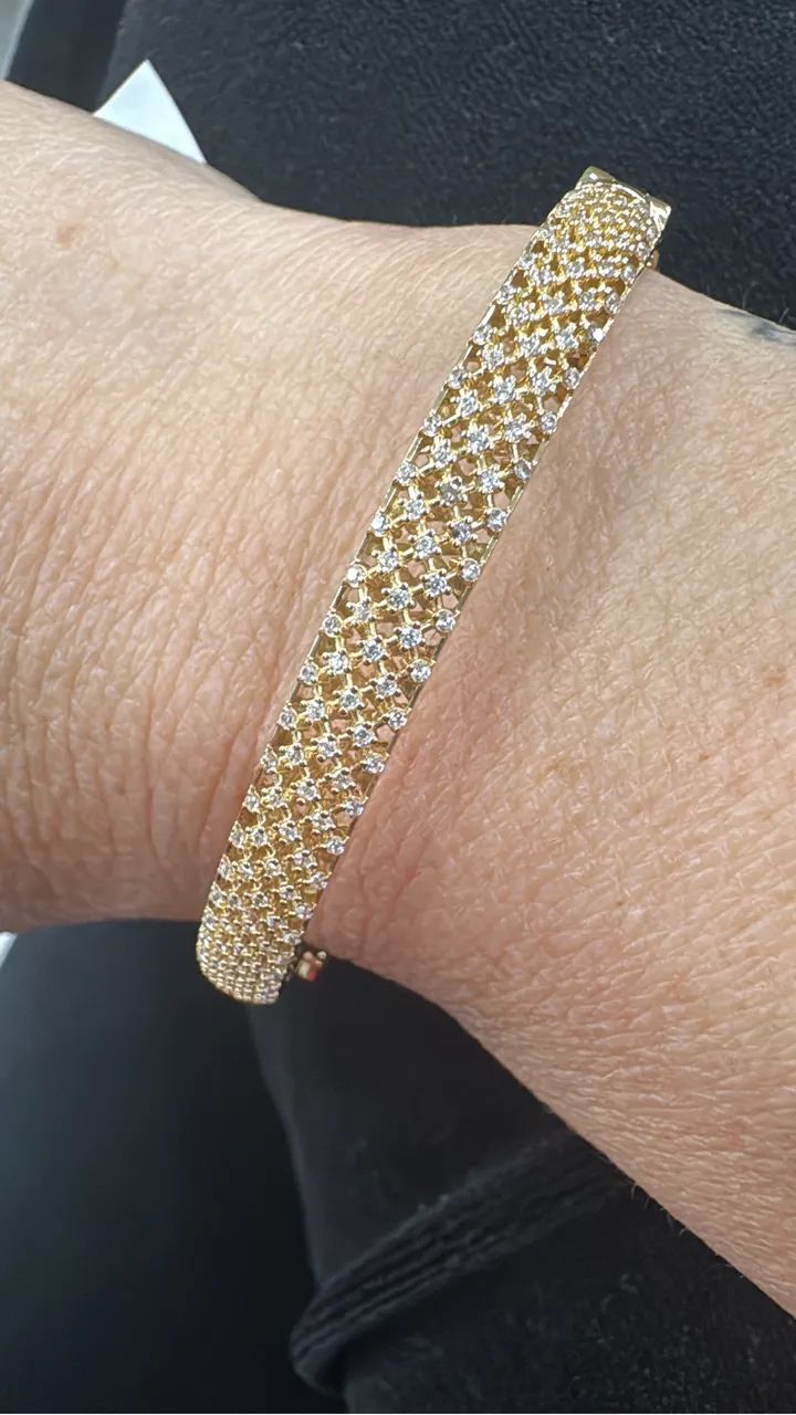 Bracelete maciço Ouro 18k