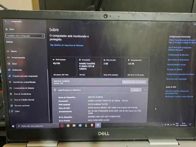 Notebook DELL inspirion 15  - Foto 2