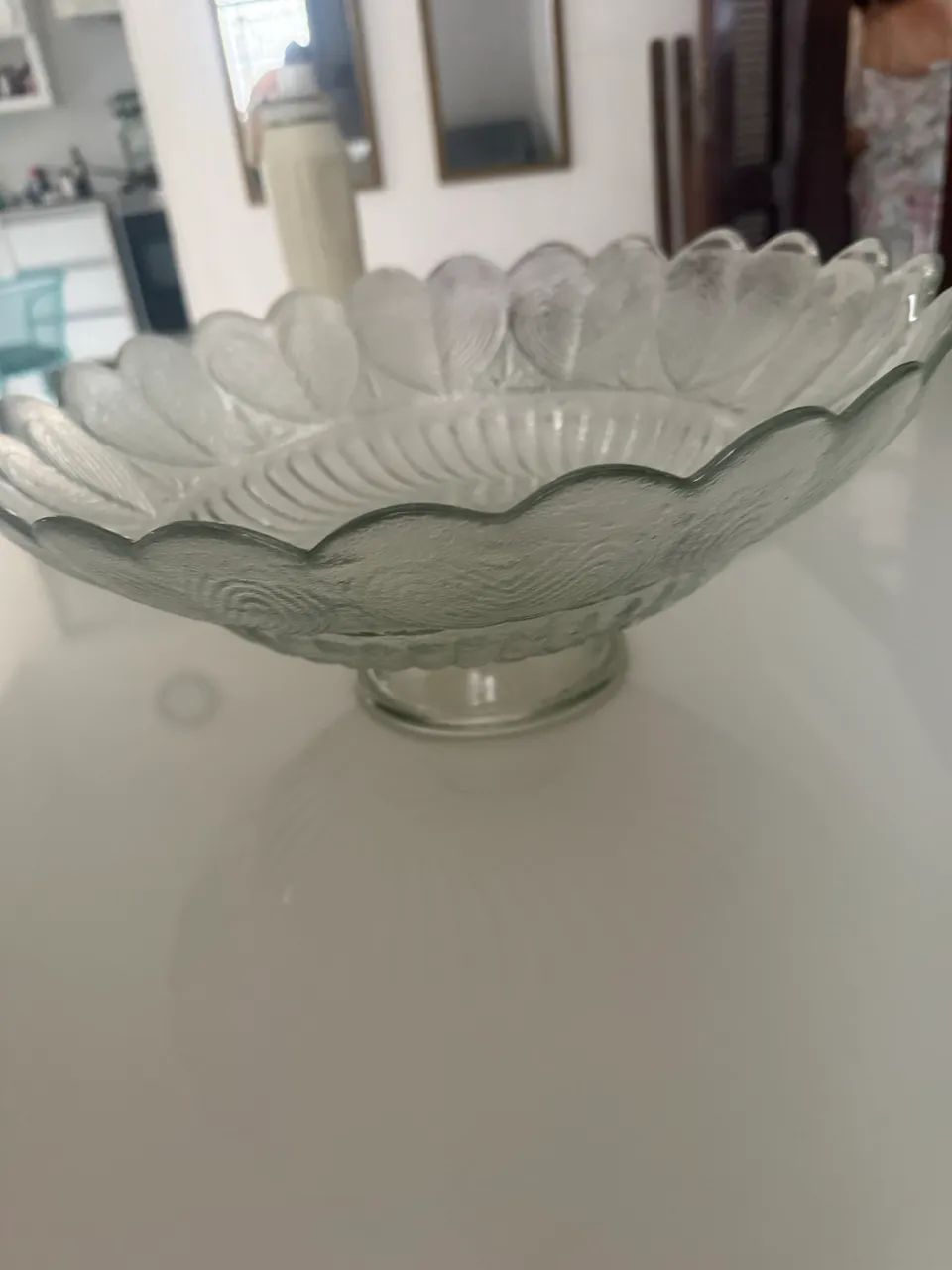Handcrafted Glass Fruit Bowl