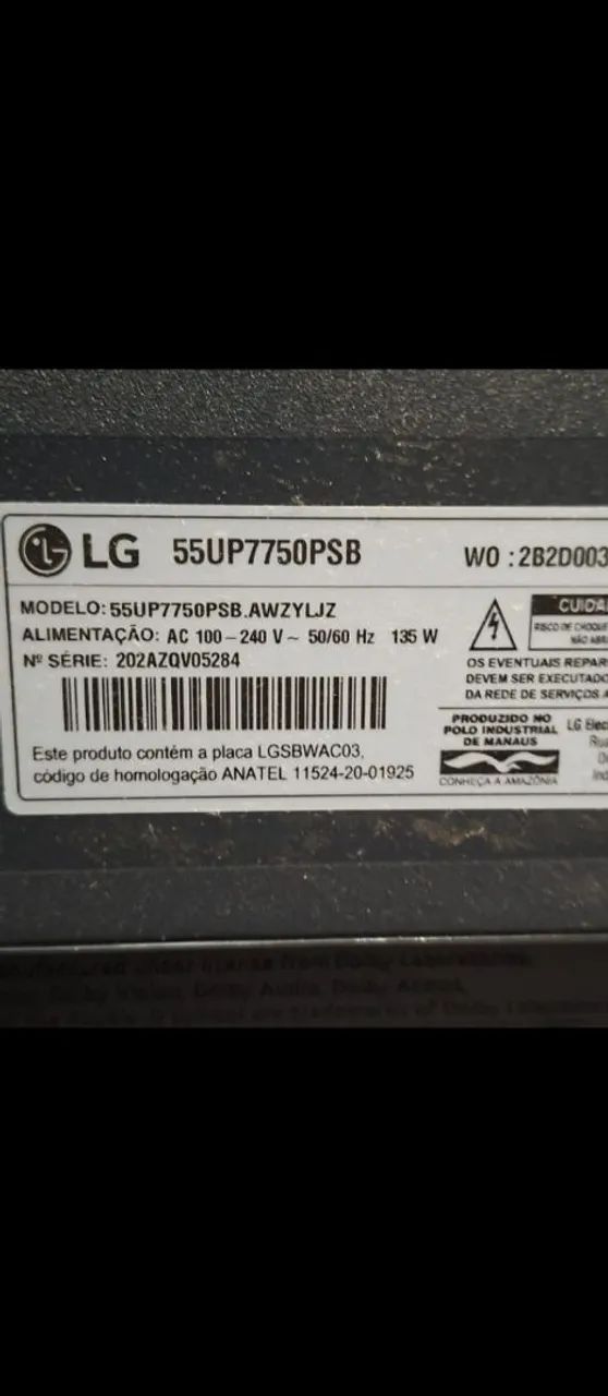 TV LG 55 polegadas com defeito - Foto 3