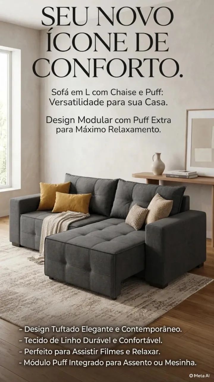 sofá retrátil 