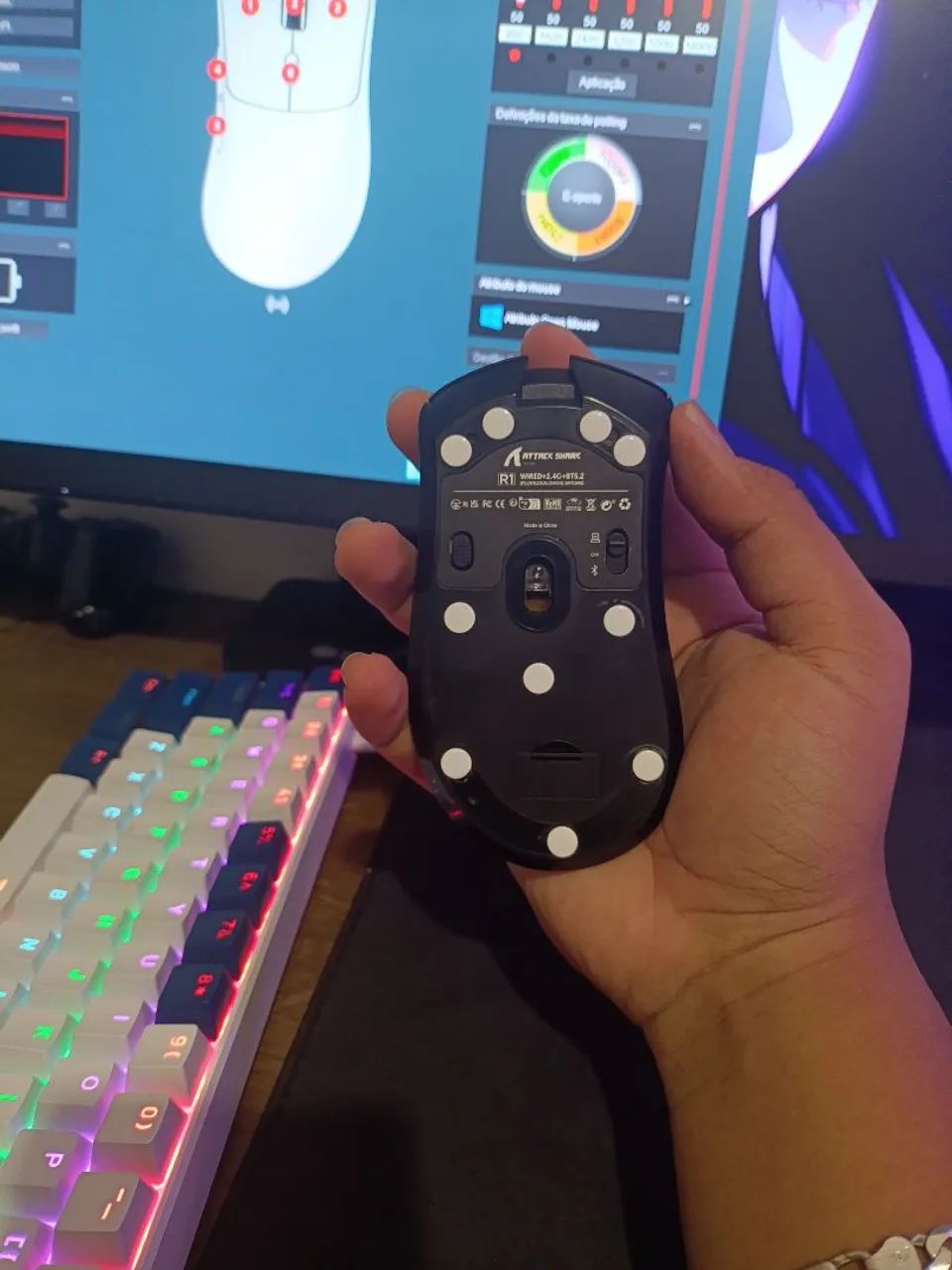 Kit teclado mouse e mouse ped grande  - Foto 4