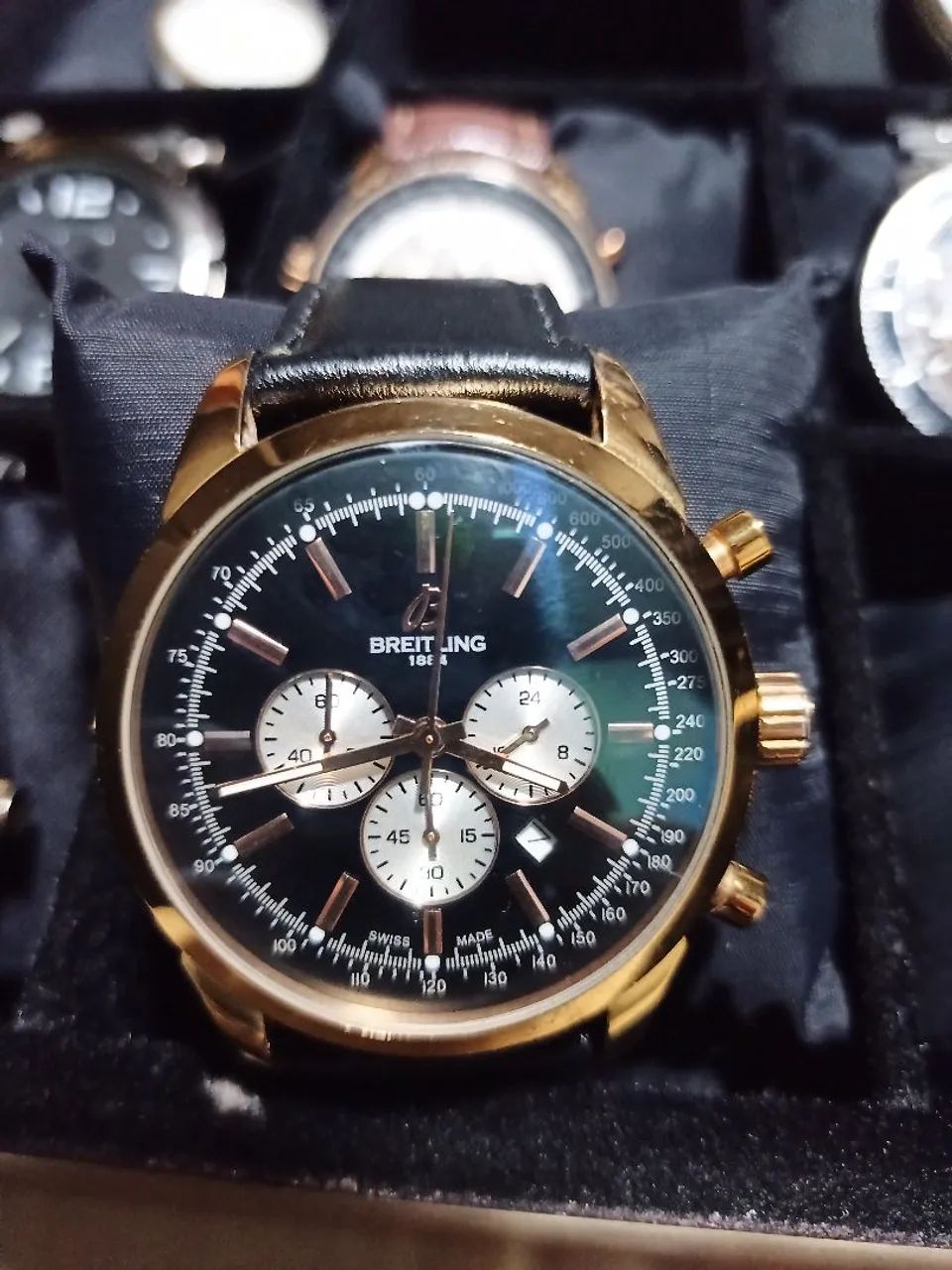 Relógio suíço exclusivo primeira linha 