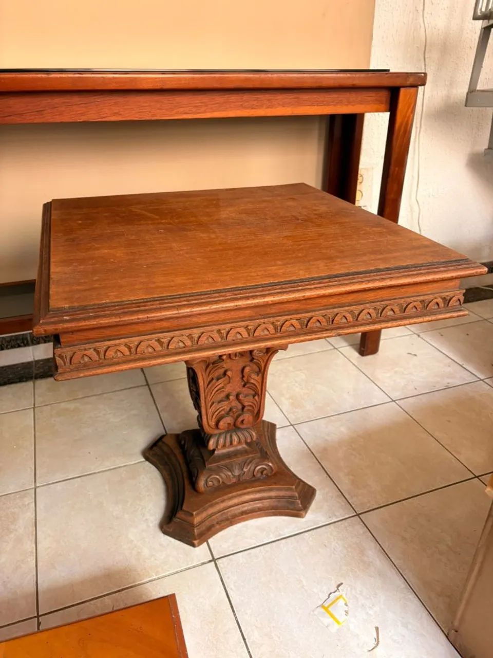 Mesa quadrada / para suporte e Xadrez - Foto 3