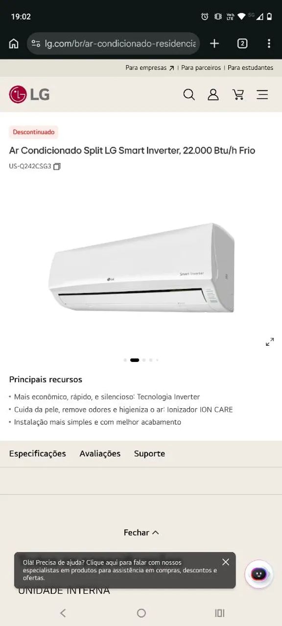 Ar condicionado LG - Foto 3