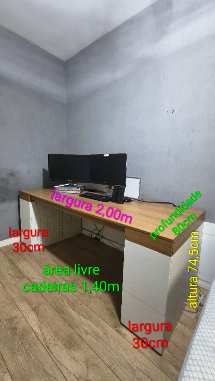 Mesa de escritório sob medida.  - Foto 3