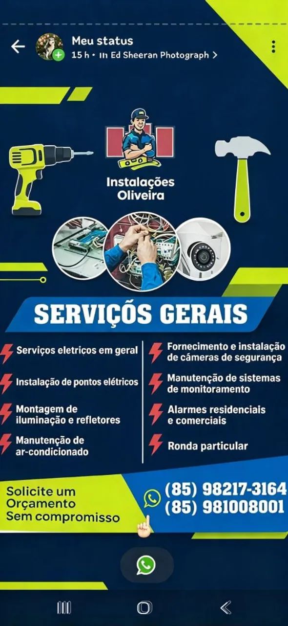 Câmeras e alarmes 