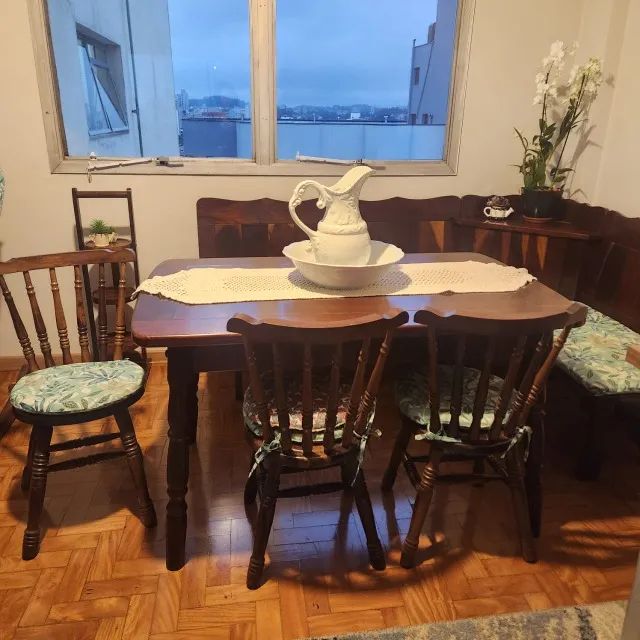 Sala de jantar Canto Alemão Imbuia Maciça