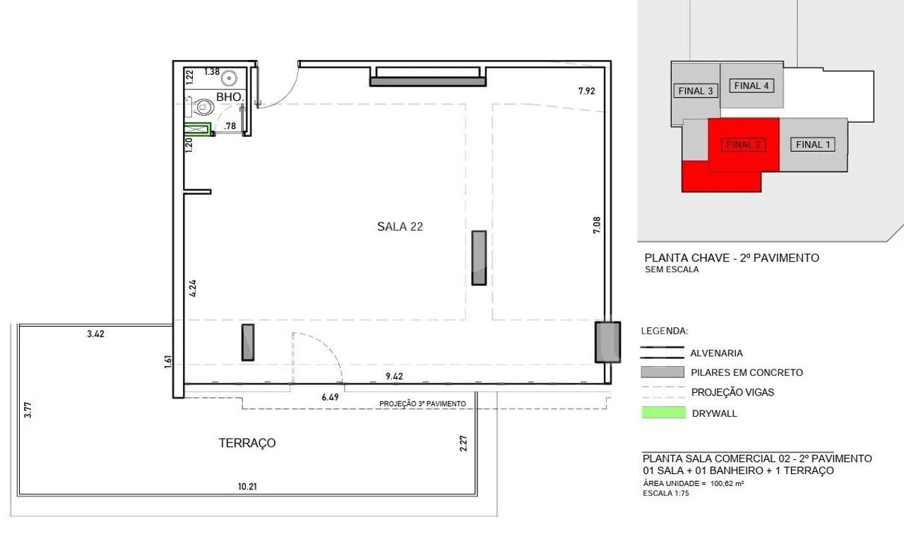 Exclusiva Sala Comercial Mixed-Use com de 102m² no centro do Cambuí, Campinas/SP - Foto 2