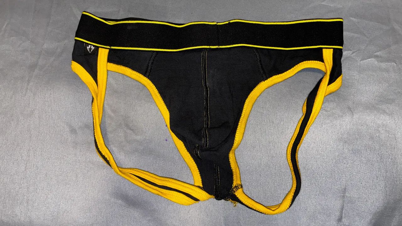 Cueca JockStrap Amarela Briefs M  - Foto 2